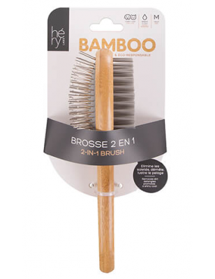 2 in 1 Bamboo Brush