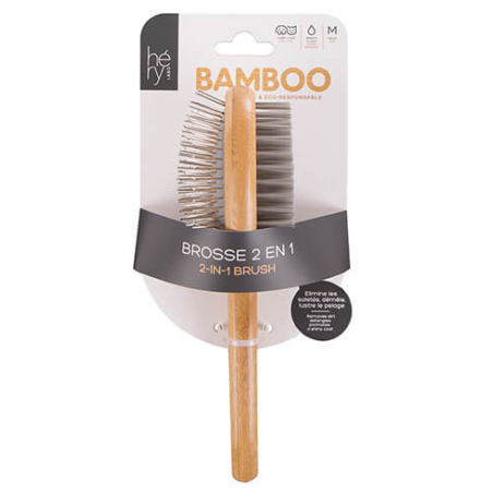Cepillo de bambú 2 en 1