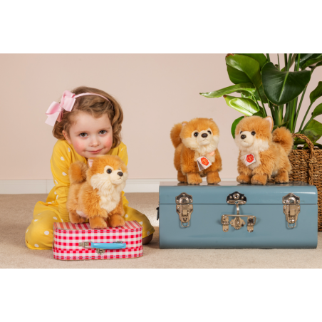 Peluche Loulou de Poméranie – Teddy Hermann | Doux & Réaliste
