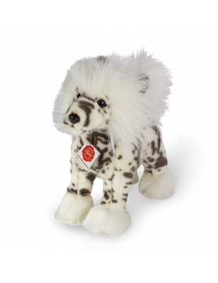 Standing Crested Dog Plush Toy by Hermann Teddy Original