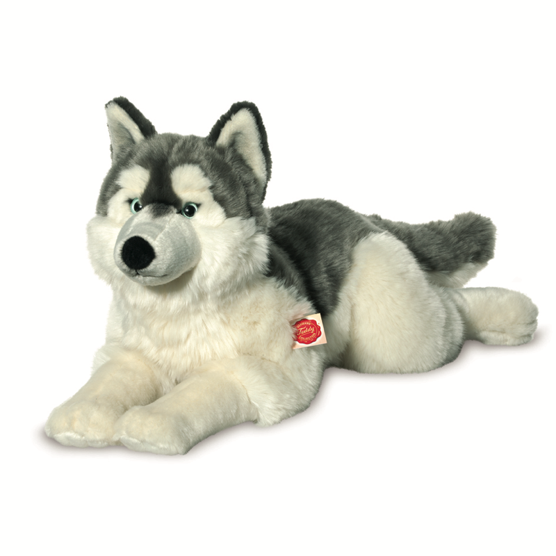 Peluche Husky 60 cm – Teddy Hermann | Grand & Réaliste