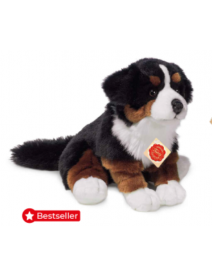 Peluche Bouvier Bernois Assis Teddy Hermann Fait Main - 29 cm