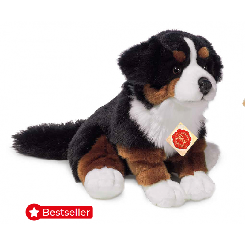 Bernese Mountain Dog plush sitting by Teddy Hermann Collection