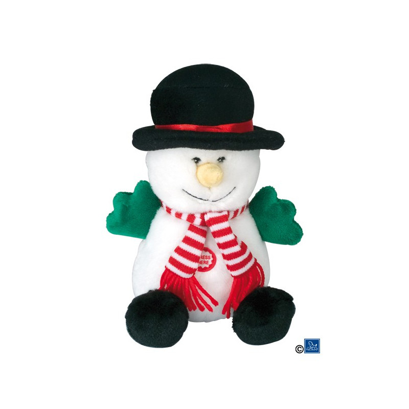 Peluche sonore Bonhomme de neige