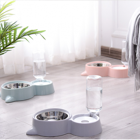 Distributeur gris 2 en 1 Miaou