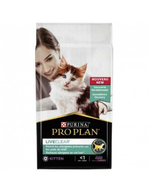 Purina, Croquettes ProPlan Chaton Dinde LiveClear