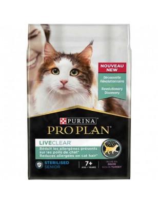 Purina, Croquettes ProPlan Sterilised Chat 7+ LiveClear