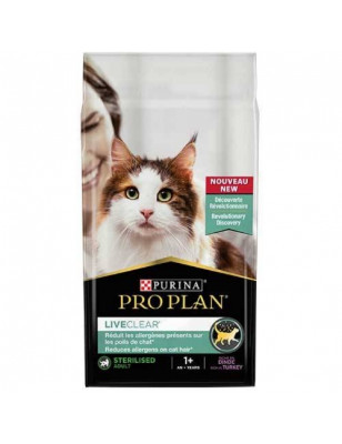 Purina, Croquettes ProPlan Sterilised Chat dinde LiveClear