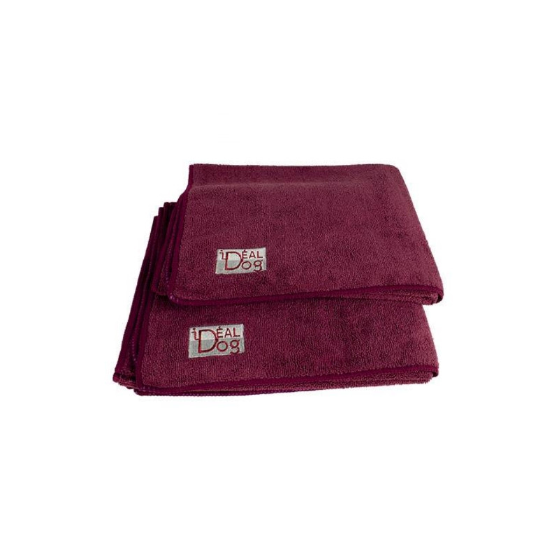 IdéalDog, IdealDog Burgundy Microfiber Napkins