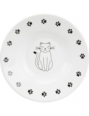 Cat ceramic bowl