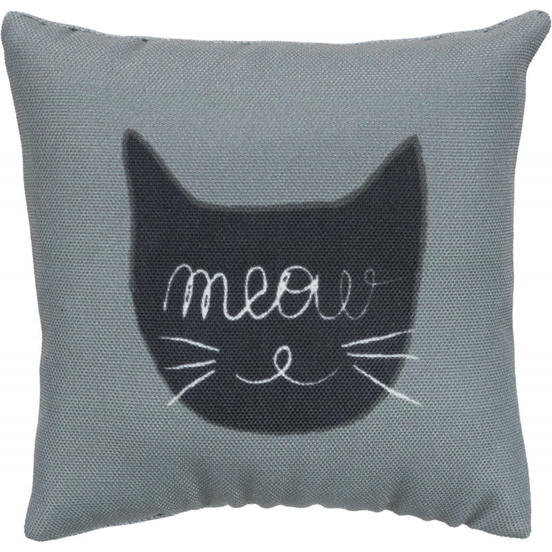 Meow cushion with catnip