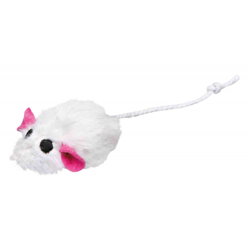 Set of 6 plush mice with catnip