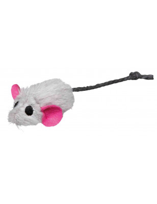 Set of 6 plush mice with catnip