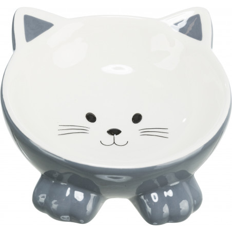 Trixie Meow Ceramic Elevated Cat Bowl