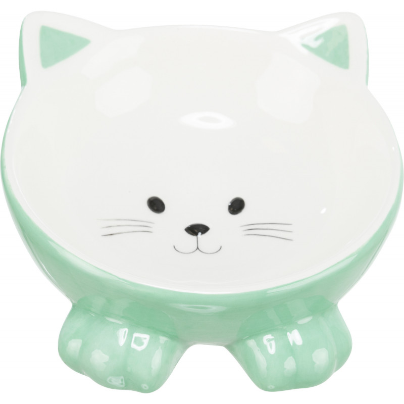 Trixie Meow Ceramic Elevated Cat Bowl