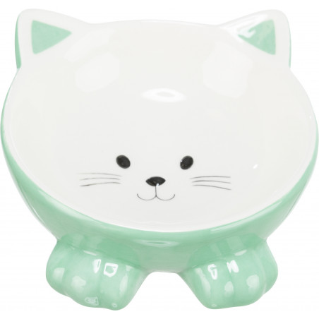Ciotola rialzata per gatti in ceramica Trixie Meow