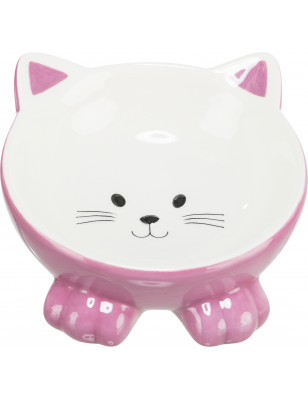 Trixie Meow Ceramic Elevated Cat Bowl