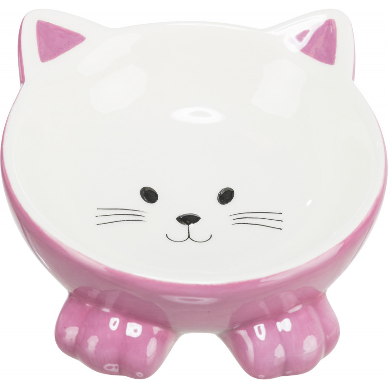 Trixie Meow Ceramic Elevated Cat Bowl