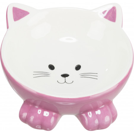 Comedero elevado de cerámica para gatos Trixie Meow