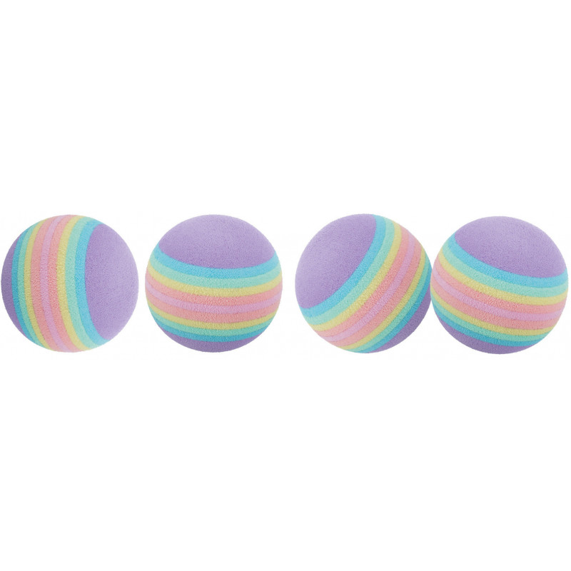 Set of 4 Rainbow balls