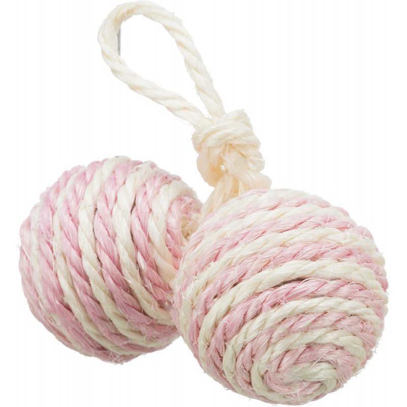 Lot de 2 balles sur une corde