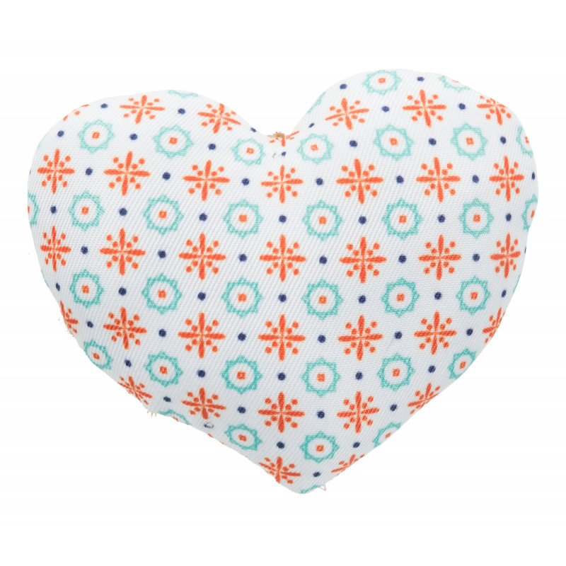 Heart cat toy with catnip