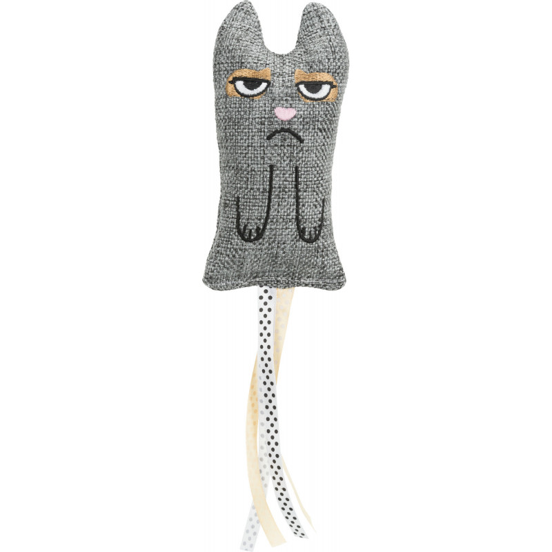 Chat XXL avec pompons