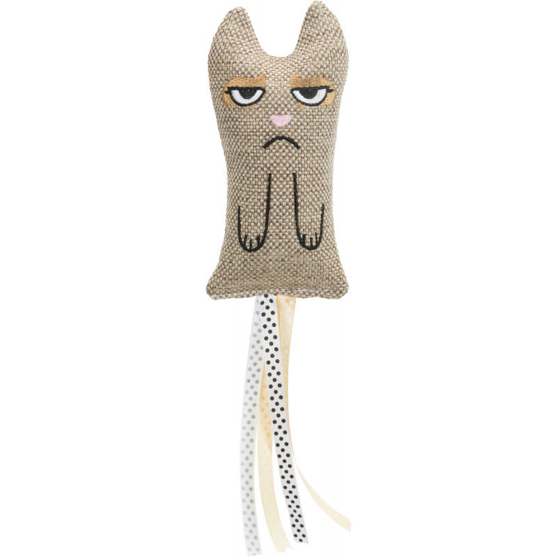 Chat XXL avec pompons