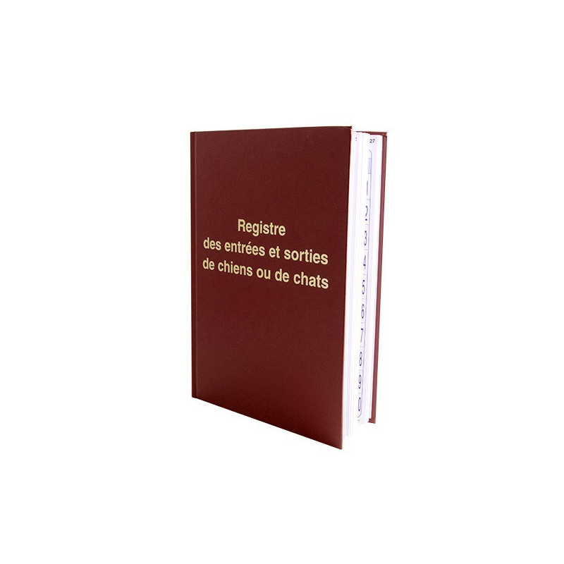 Registre d'élevage des entrées sorties de chiens et de chats Registre d'élevage des entrées sorties de chiens et de chats