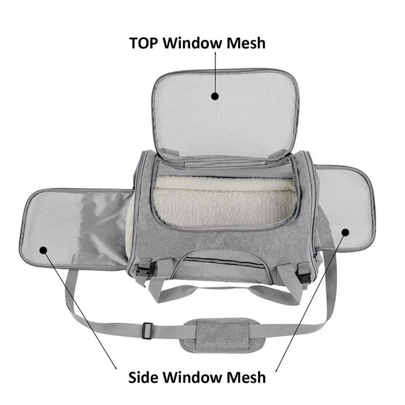 Airplane-approved transport bag