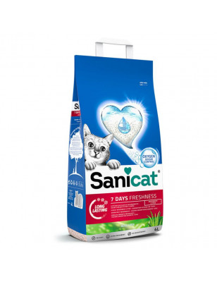 Sanicat 7 Días arena higiénica oxigeno activo 4L - Aloe Vera