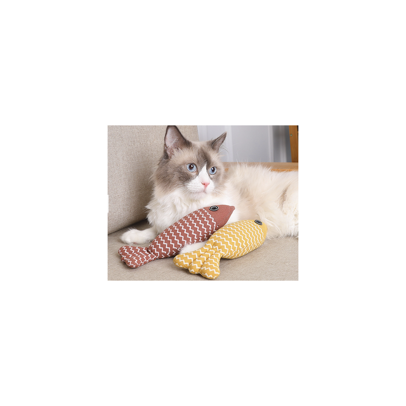 Jouet poisson pour chat avec Catnip