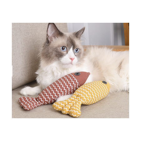 Jouet poisson pour chat avec Catnip