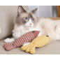 Cat fish toy with Catnip