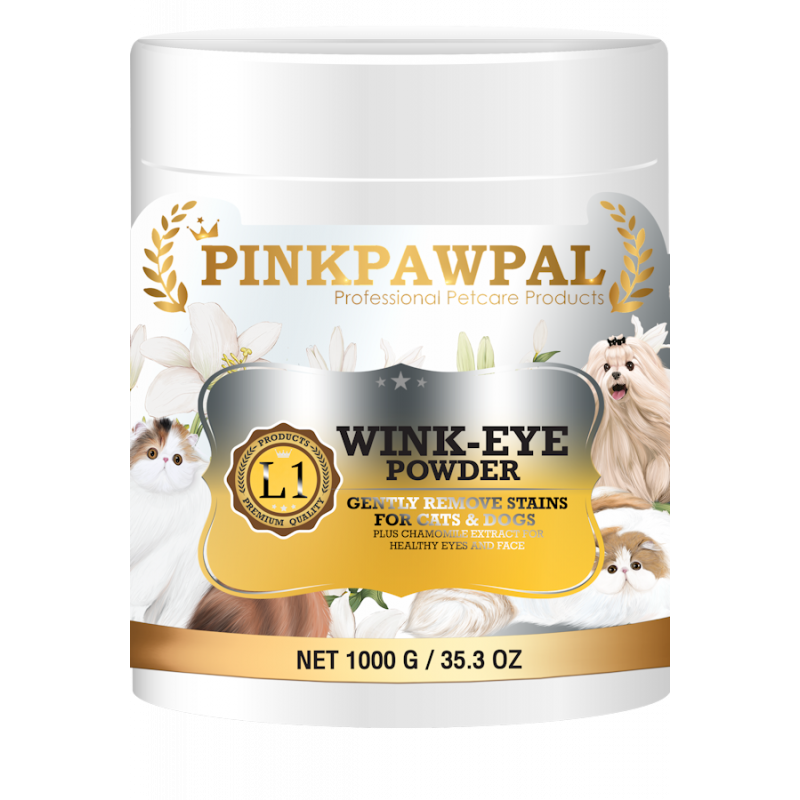 Poudre anti taches yeux chien chat Pinkpawpal Wink Eye Powder
