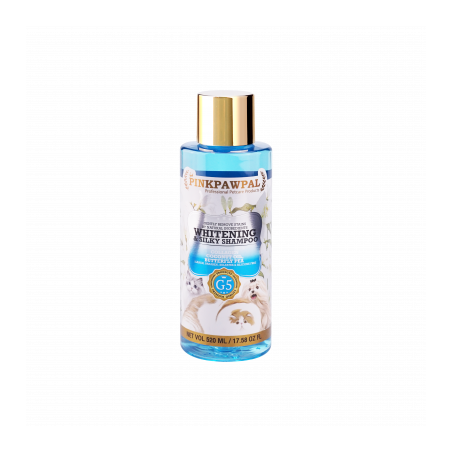 Shampooing blanchissant chien chat Pinkpawpal Whitening