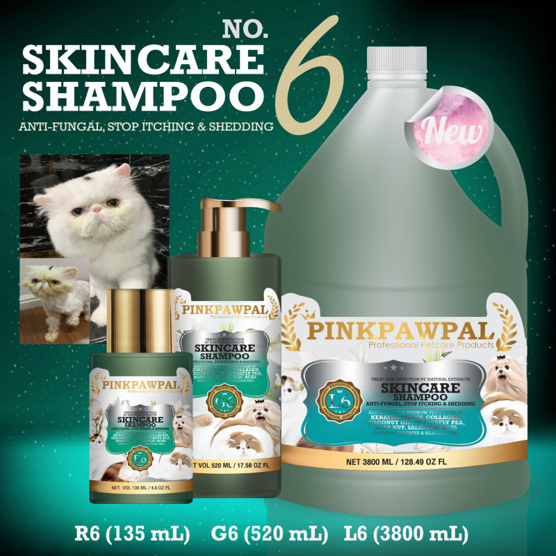 Pinkpawpal, SKINCARE SHAMPOO, antifongique et antipelliculaire