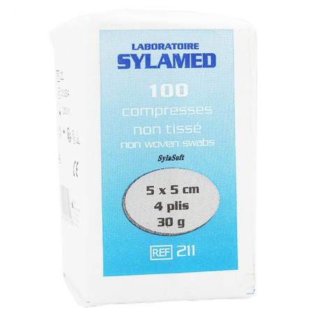 Non-woven non-sterile compresses per 100