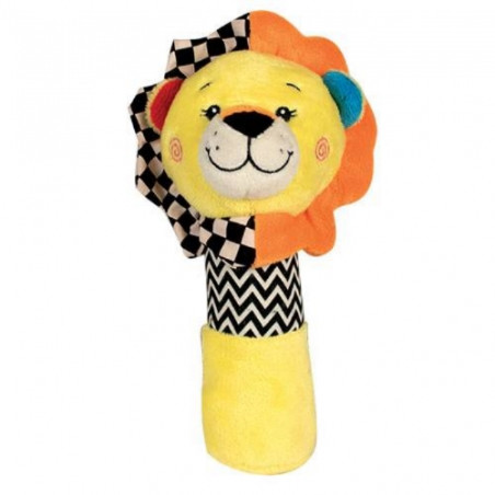 Cucciolo di sonaglio in peluche Leone
