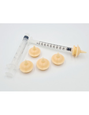 PBS, Kit of 5 Mini Teats and Syringes