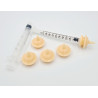 PBS, Kit of 5 Mini Teats and Syringes