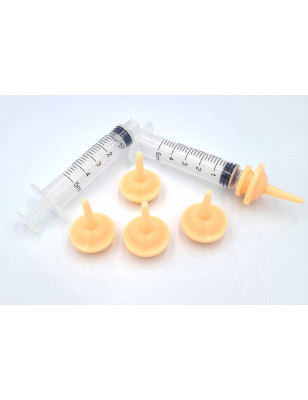 PBS, Kit of 5 Medium Teats and Syringes