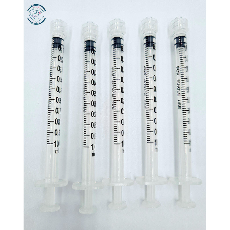 Confezione da 5 siringhe Luer Lock da 1 ml