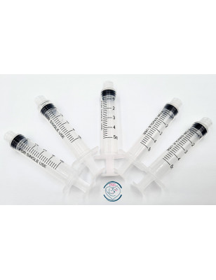 Confezione da 5 siringhe Luer Lock da 5 ml