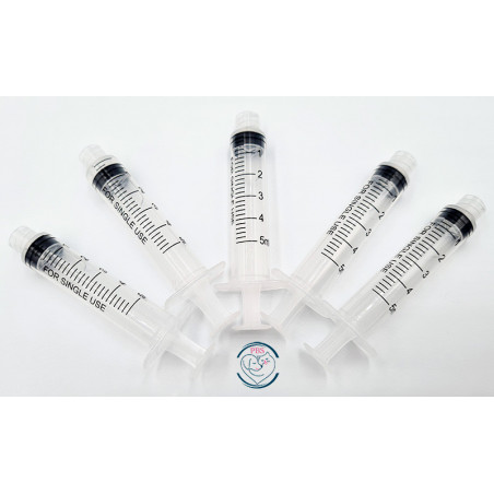 Packung mit 5 Luer-Lock-Spritzen 5ml