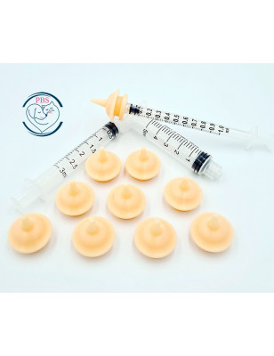 PBS, Kit de 10 tétines Mini et 3 Seringues