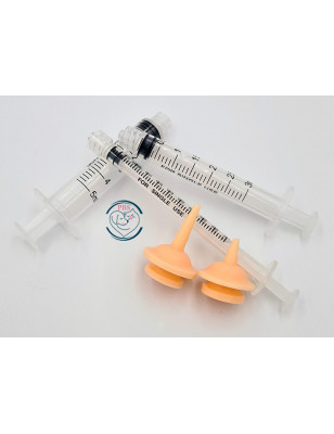 PBS, Kit 1 Mini teat + 1 Medium + 3 Syringes