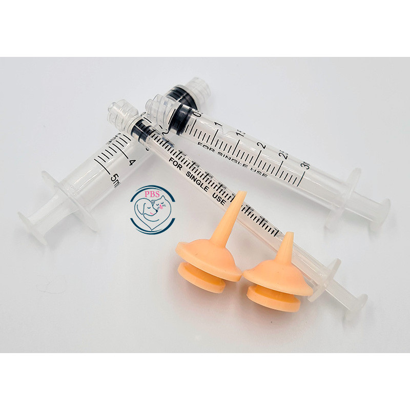 PBS, Kit 1 Mini teat + 1 Medium + 3 Syringes