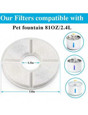 Set of 2 Flower Fountain Filters