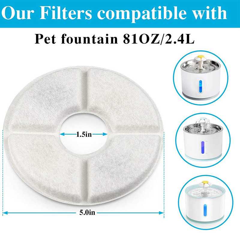 Set of 2 Flower Fountain Filters